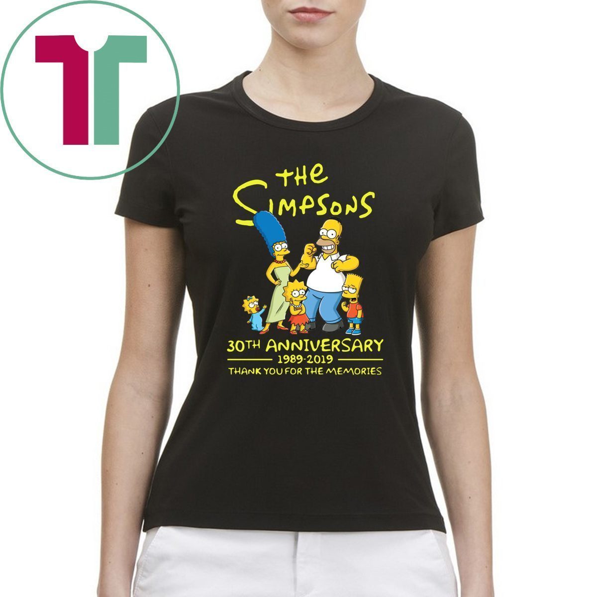 The simpsons-30th anniversary 1989-2019 thank you for memories Shirt ...