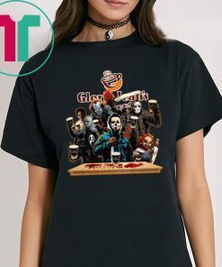 Horror Characters Drinking Gloria Jean's T-shirt Funny Halloween Gift