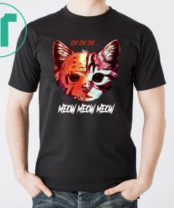 Jason Meowhees Jason Voorhees CH CH CH meow meow Unisex T-Shirt