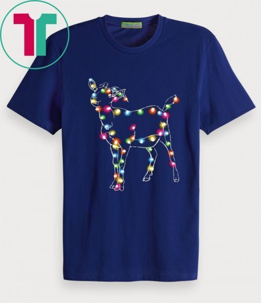 Goat Color light Christmas T-Shirt