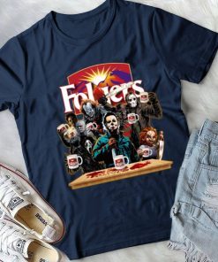 Horror Characters Drinking Folger shirt Funny Halloween Classsic T-Shirt