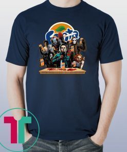 Horror Characters Drinking Fanta Funny Halloween Gift T-Shirt