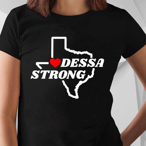 Victims Midland Odessa Strong Texas Flag Map Shirt