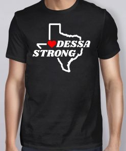 Victims Midland Odessa Strong Texas Flag Map Shirt