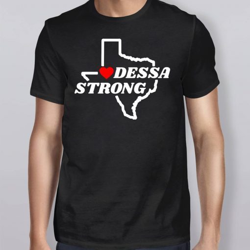 Victims Midland Odessa Strong Texas Flag Map Shirt