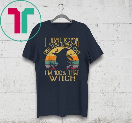 Vintage I Just Took A Dna Test Turns Out I'm 100% Percent That Witch T-Shirt