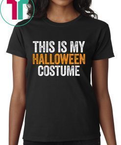 Vintage This Is My Halloween Costume Funny T-Shirt