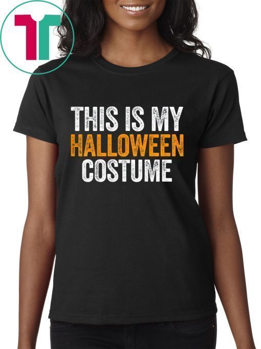 Vintage This Is My Halloween Costume Funny T-Shirt