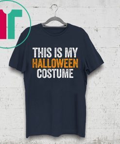 Vintage This Is My Halloween Costume Funny T-Shirt