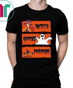 WITCH GHOST PUMPKIN HALLOWEEN SHIRT