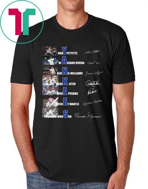 Yankees Andy Pettitte Mariano Rivera Bernie Williams Signature Shirt