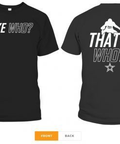 Zeke Who That’s Who Shirt Font and Back