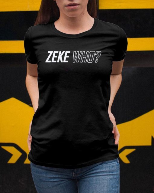 Zeke Who That's Who Shirt Font and Back