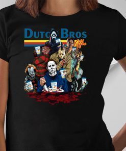 horror movie characters you can’t sit with us halloween shirt