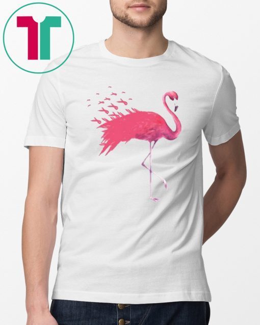 Breast Cancer Awareness Flamingo Funny T-Shirt