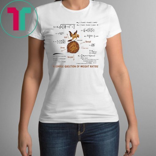 A Simple Question Of Weight Ratios Funny Math T-Shirt