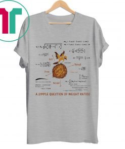 A Simple Question Of Weight Ratios Funny Math T-Shirt