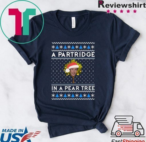 Alan Partridge In a pear tree Christmas T-Shirt