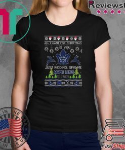All I Want For Christmas Is You Toronto Maple Leafs Ice Hockey Ugly Christmas T-Shirt
