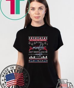 All I Want For Christmas Is You Washington Capitals Ice Hockey Ugly Christmas T-Shirt