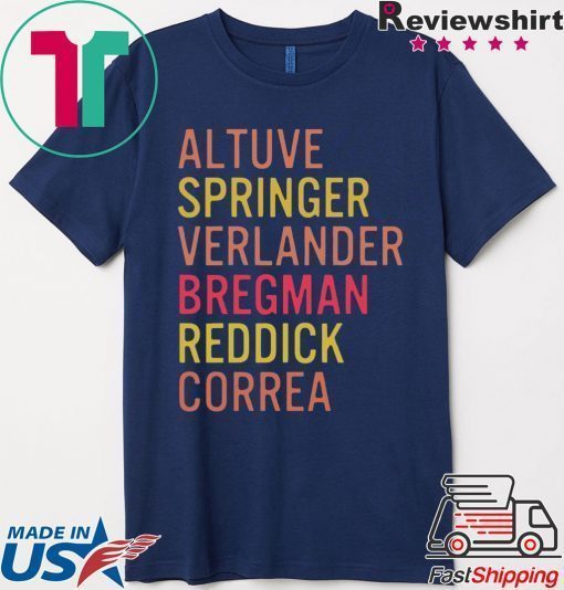Altuve Springer Verlander Bregman Bregman Reddick Correa Astros Shirt