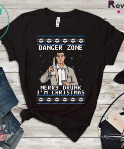 Archer Danger Zone Merry Drunk I’m Christmas T-Shirt