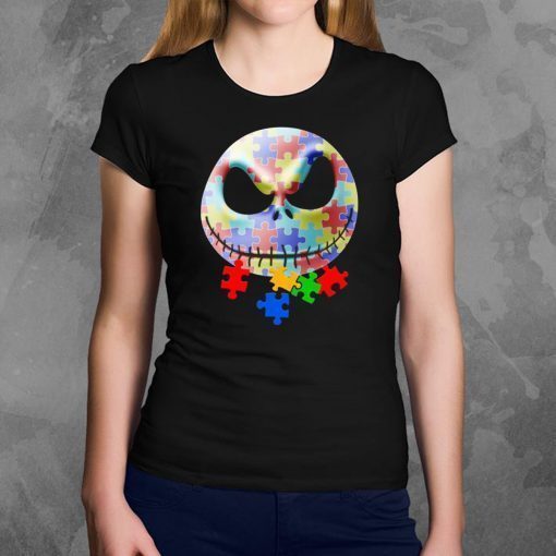 Autism Jack Skellington Face Shirt