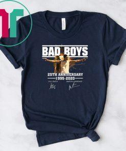 Bad boys 25th anniversary 1995-2020 signatures shirt