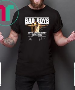 Bad boys 25th anniversary 1995-2020 signatures shirt