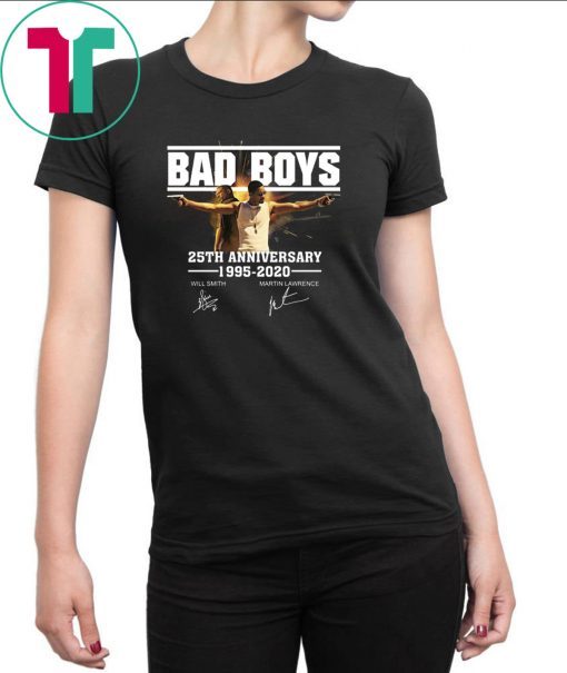 Bad boys 25th anniversary 1995-2020 signatures shirt