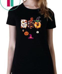 Boo Halloween Costume Dinosaur, Ghosts, Pumkin & Witch Hat T-Shirt