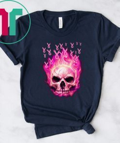 Breast cancer awareness fire skull Shirt