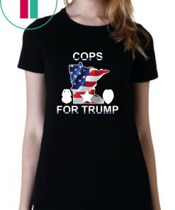 Cops For Donald Trump USA Flag Gift T-Shirt