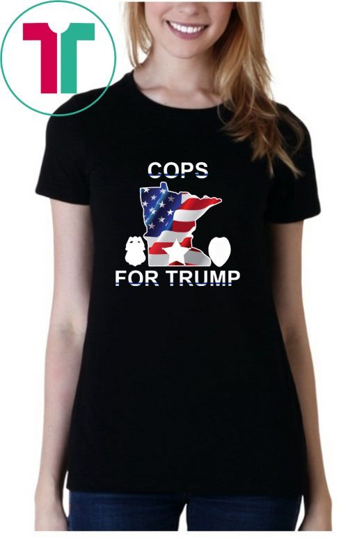 Cops For Donald Trump USA Flag Gift T-Shirt