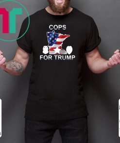 Cops For Donald Trump USA Flag Gift T-Shirt