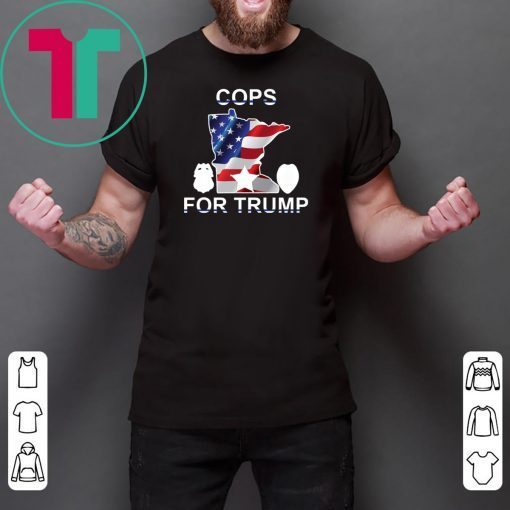 Cops For Donald Trump USA Flag Gift T-Shirt