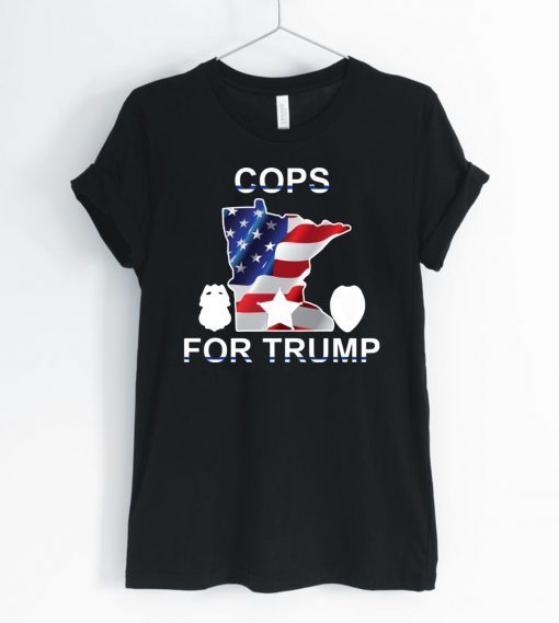 Cops For Donald Trump USA Flag Gift T-Shirt