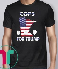 Cops For Trump Minneapolis Police Union USA Flag Gift T-Shirt