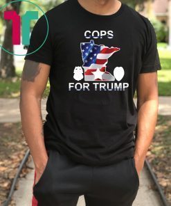 Cops For Trump Minneapolis Police Union USA Flag Tee Shirt