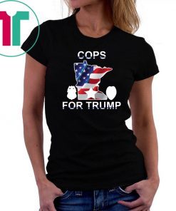 Cops For Trump USA Flag Tee Shirt