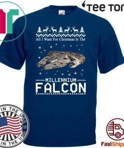 All I Want For Christmas Is The Millennium Falcon Star Wars tee shirt