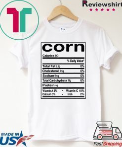 Funny Corn Nutrition Facts Thanksgiving Matching T-Shirt