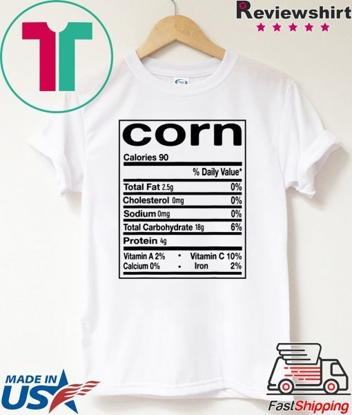 Funny Corn Nutrition Facts Thanksgiving Matching T-Shirt