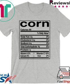 Funny Corn Nutrition Facts Thanksgiving Matching T-Shirt