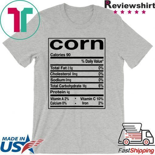 Funny Corn Nutrition Facts Thanksgiving Matching T-Shirt