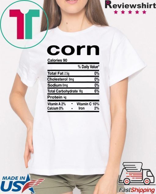 Funny Corn Nutrition Thanksgiving Costume T-Shirt