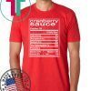 Funny Cranberry Sauce Nutrition Facts Thanksgiving Matching T-Shirt