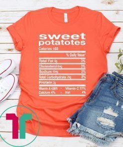 Funny Sweet Potato Nutrition Thanksgiving Costume Gift T-Shirt
