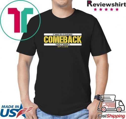 GREEN BAY COMEBACK SHIRT