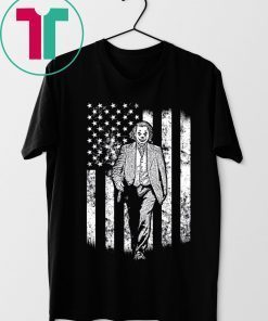 Joker walking on American Flag Shirt